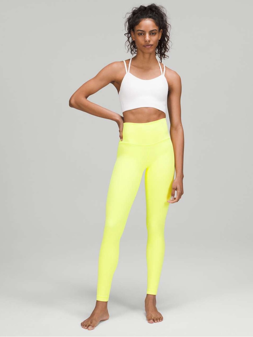 Lululemon align electric lemon neon yellow size 4 28” inseam